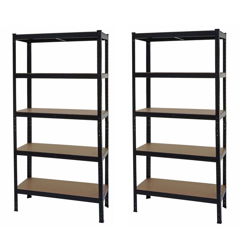 MCW Schwerlastregal E33 2er-Set Schwarz 180x90x40cm von MCW