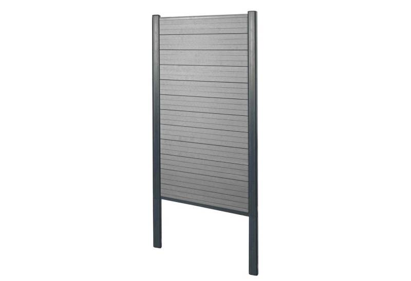 MCW Sichtschutzelement Savoie-Z-W, (Set), Erweiterbar, Witterungs- und UV-Beständig, Vorder- und Rückansicht von MCW