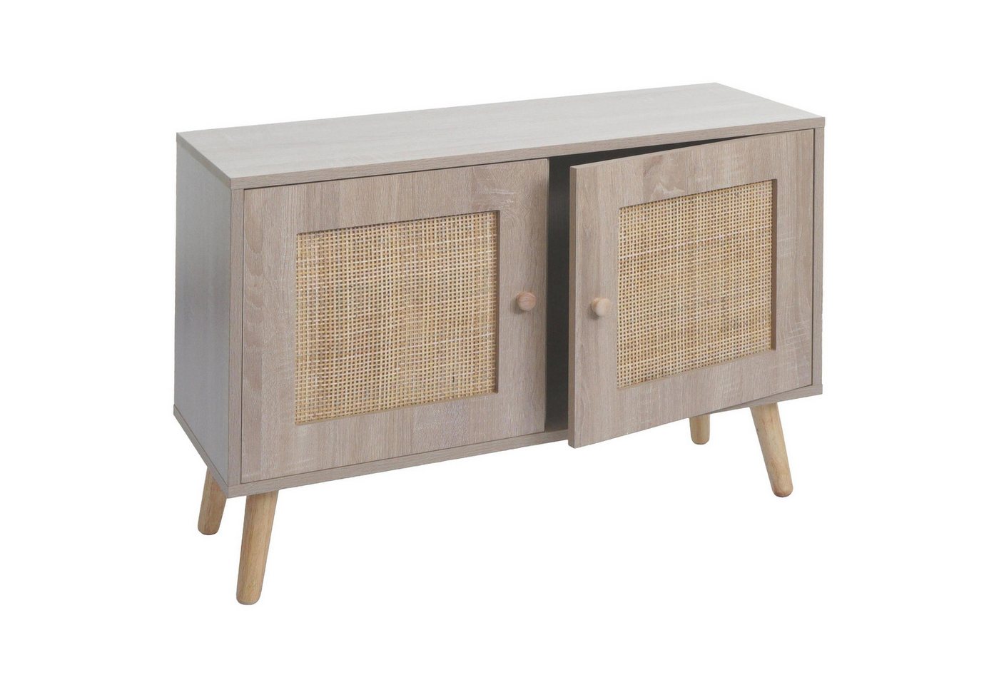 MCW Sideboard MCW-M40-K, Mit zwei Türen, Stabile Füße aus Massivholz von MCW