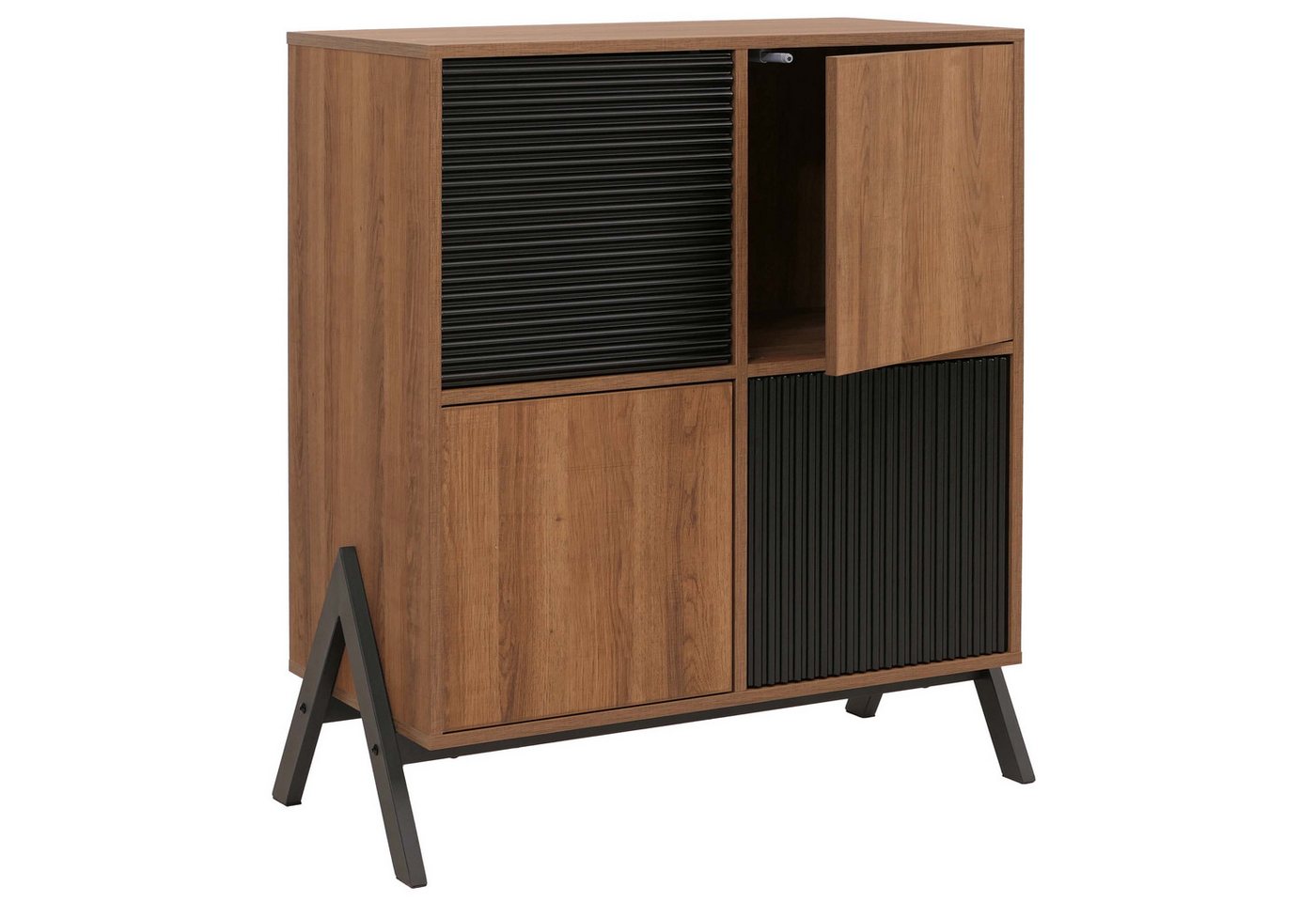 MCW Sideboard MCW-O40-K, Mit strukturierten Türen MCW Sideboard MCW-O40-K, Mit strukturierten Türen von MCW