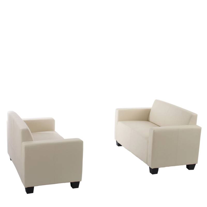 MCW Sofa-Garnitur Moncalieri 2er-Set Creme MCW Sofa-Garnitur Moncalieri 2er-Set Creme von MCW