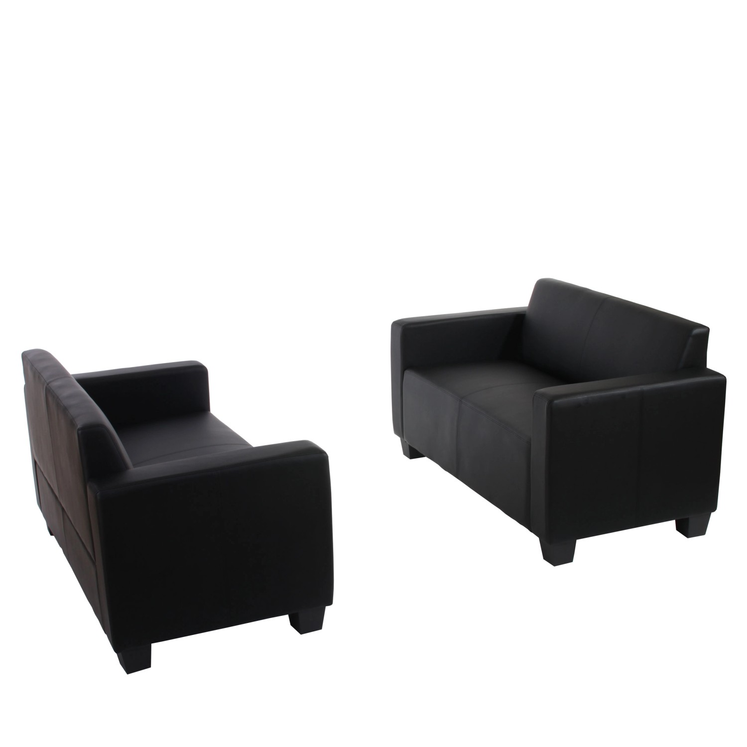 MCW Sofa-Garnitur Moncalieri 2er-Set Schwarz MCW Sofa-Garnitur Moncalieri 2er-Set Schwarz von MCW