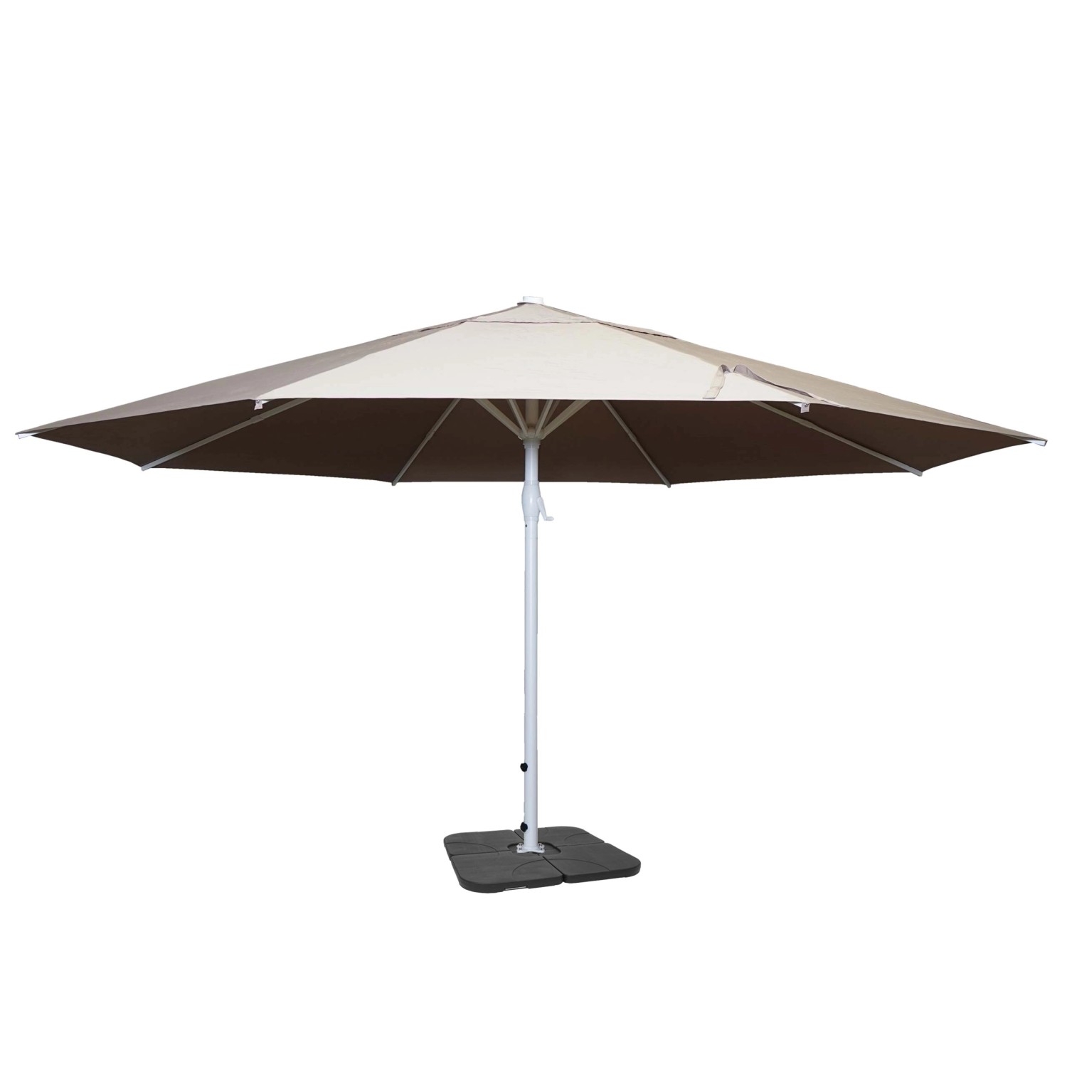 MCW Sonnenschirm Carpi II Ø 5m Creme-beige mit Ständer MCW Sonnenschirm Carpi II Ø 5m Creme-beige mit Ständer von MCW