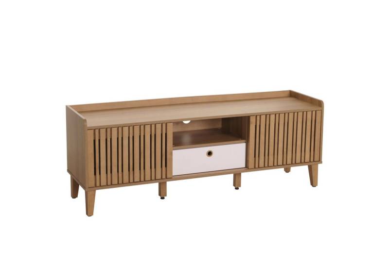 MCW TV-Rack MCW-M48 TV-Rack, Zwei Schiebetüren mit Schienensystem auf Rollen von MCW