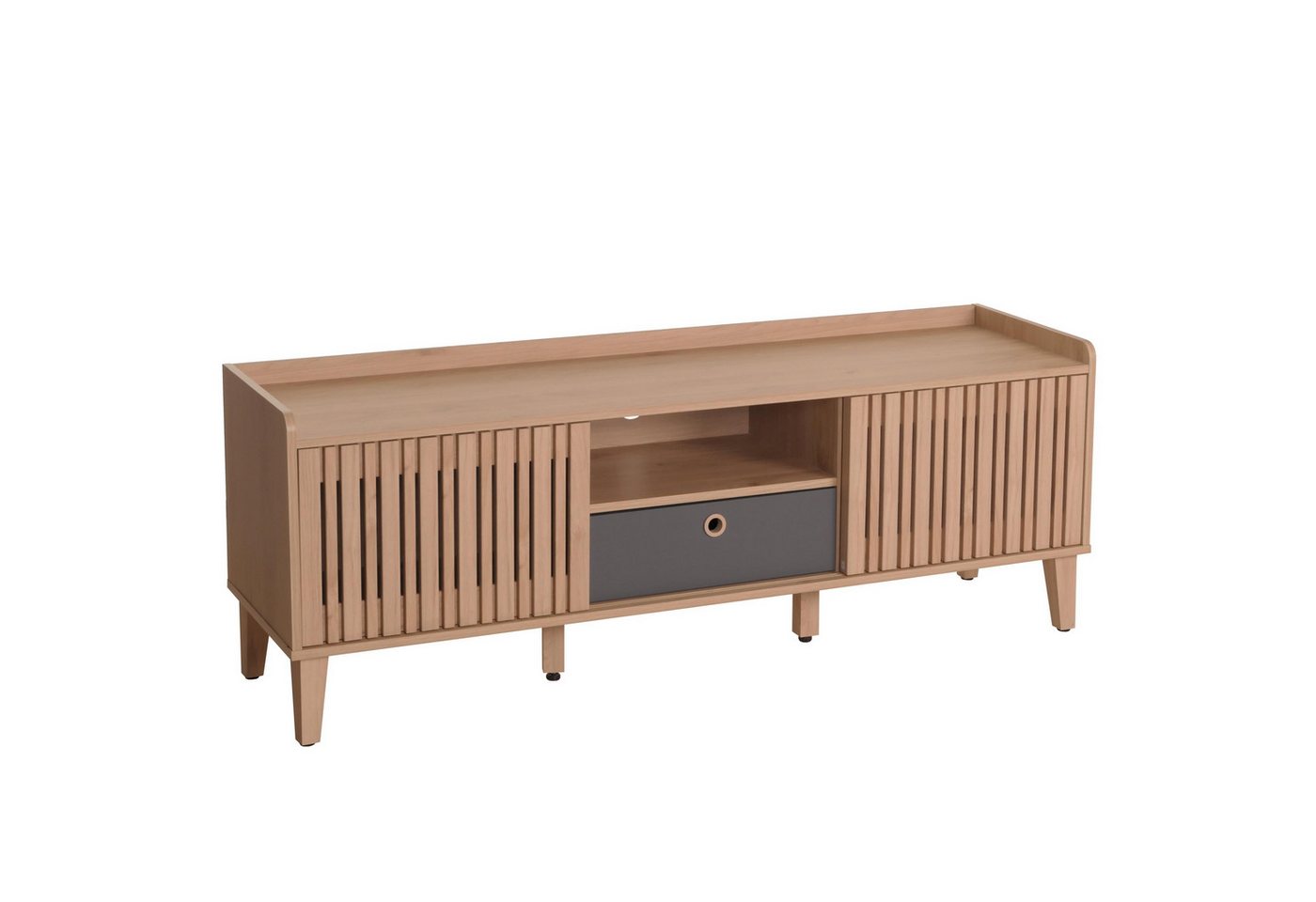 MCW TV-Rack MCW-M48 TV-Rack, Zwei Schiebetüren mit Schienensystem auf Rollen MCW TV-Rack MCW-M48 TV-Rack, Zwei Schiebetüren mit Schienensystem auf Rollen von MCW