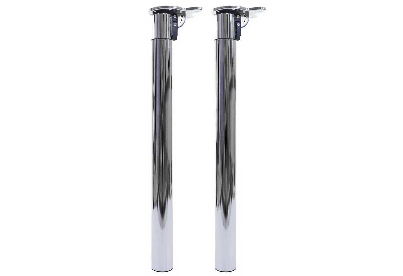 MCW Tischgestell MCW-H35-2 (Set, 2-St., 2er), Mit Drehmechanismus, klappbar, Fußbodenschoner von MCW