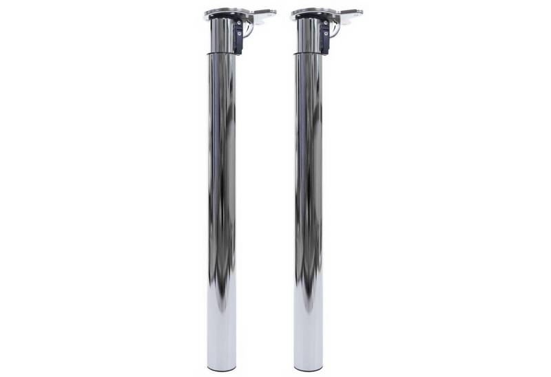 MCW Tischgestell MCW-H35-2 (Set, 2-St., 2er), Mit Drehmechanismus, klappbar, Fußbodenschoner von MCW