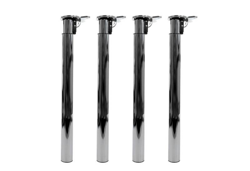 MCW Tischgestell MCW-H35-T (Set, 4-St., 4er), Mit Fußbodenschoner, klappbar, Drehmechanismus von MCW