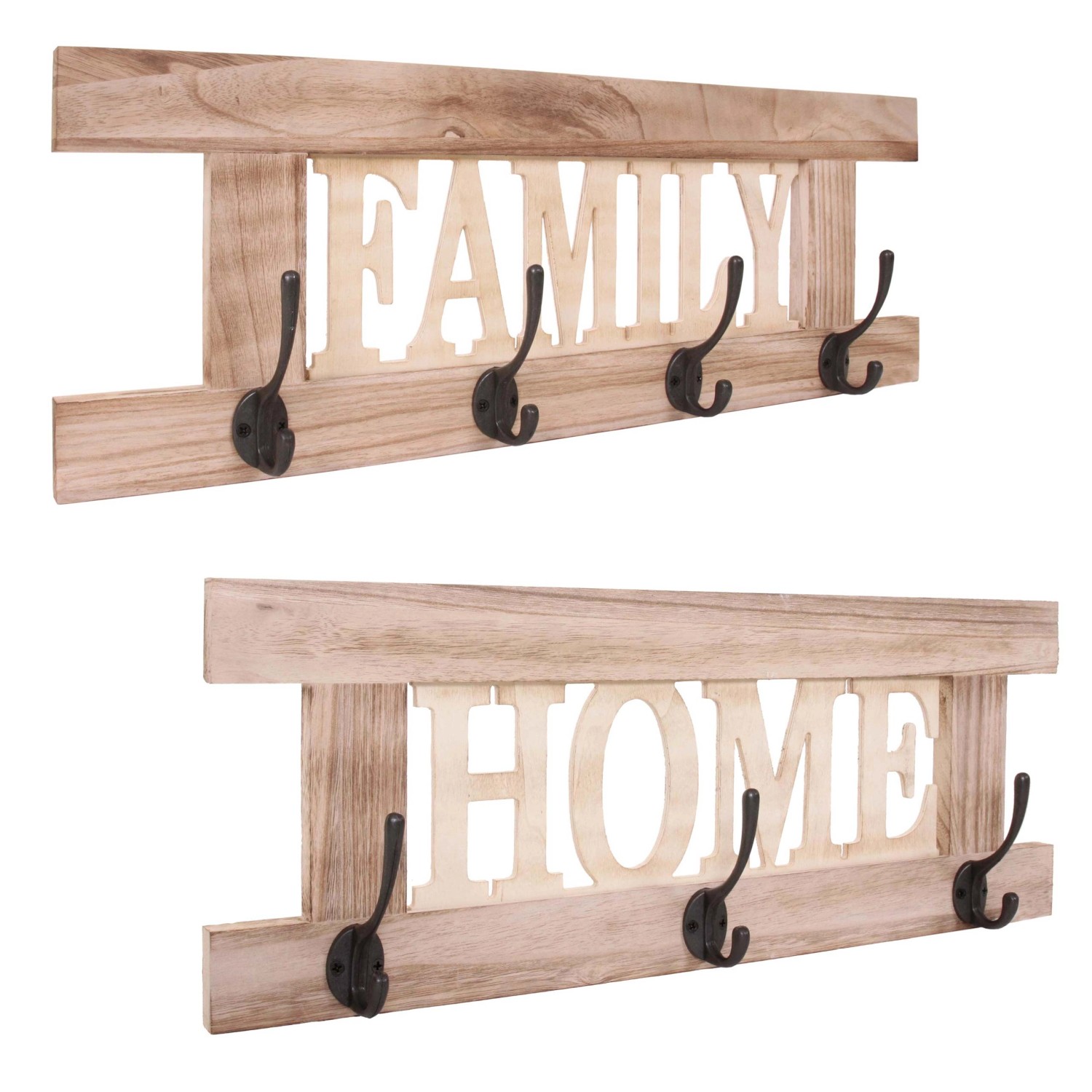 MCW Wandgarderobe C60 Shabby 2-teilig Naturbraun MCW Wandgarderobe C60 Shabby 2-teilig Naturbraun von MCW