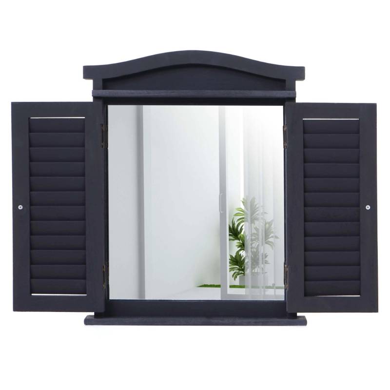 MCW Wandspiegel mit Fensterläden Dunkelgrau MCW Wandspiegel mit Fensterläden Dunkelgrau von MCW