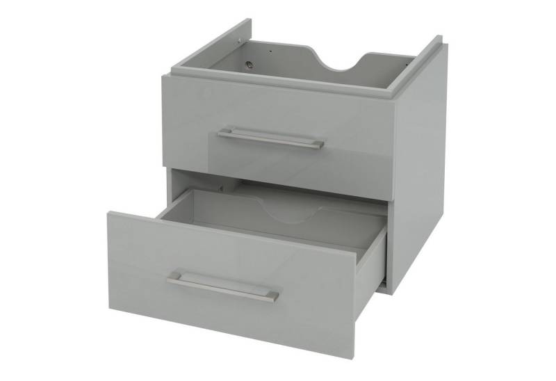 MCW Waschbeckenunterschrank MCW-D16-PW (1-St) Inkl. Befestigungsmaterial, Soft-Close-System, Aussparung für Siphon von MCW