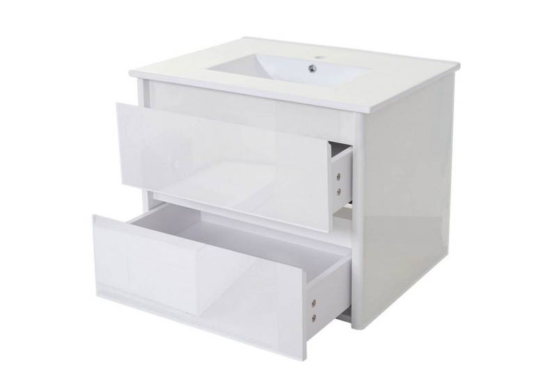 MCW Waschtisch MCW-B19-1, Hochglanz-Optik, Inkl. Befestigungsmaterial von MCW