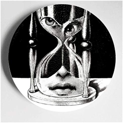 MCWJ Dekorative TellerItalien Design dekorative Platte für Hauptdekoration Keramikplatte Lina Frontplatte Lina Cavalieri Wandplatte-PTVX184_20 cm von MCWJ