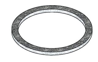 Dichtung für Rauchentwicklung, Original MCZ für Pelletöfen Code .41801002600 von MCZ