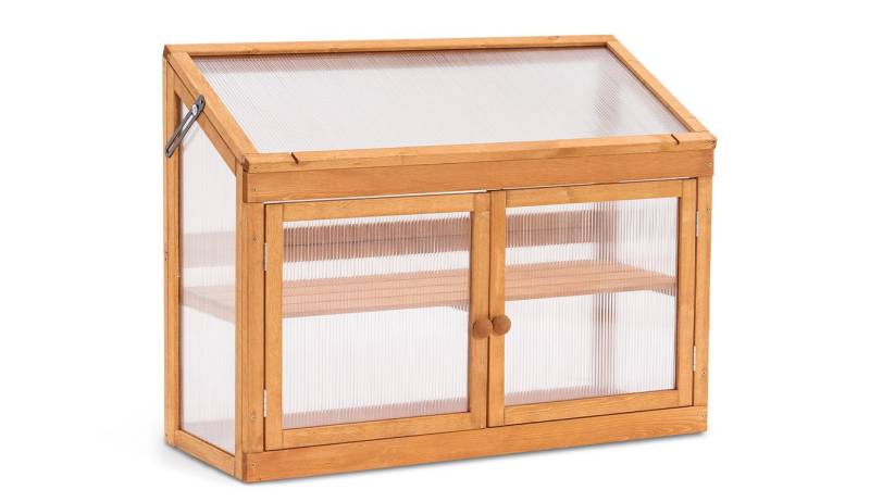 MCombo Anlehngewächshaus MCombo 2 Etage Anlehngewächshaus 0160, Treibhaus Pflanzenhaus, höhenverstellbar, 37 x 90 x 70 cm von MCombo