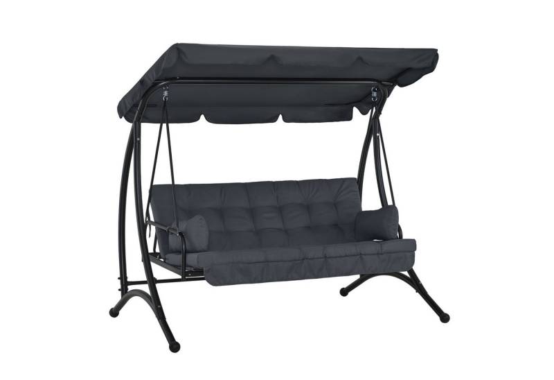 MCombo Hollywoodschaukel M MCombo 3-Sitzer Hollywoodschaukel 4095, 3-Sitzer, mit Liegefunktion, mit Extradickem Sitzkissen, bis 300kg Belastbar von MCombo