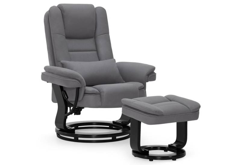 MCombo Relaxsessel 360°Drehbarer Fernsehsessel mit Hocker TV-Sessel 9099 (Relaxsessel mit Hocker), mit Relaxfunktion von MCombo