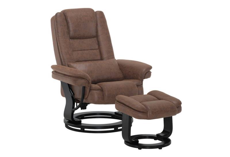 MCombo Relaxsessel 360°Drehbarer Fernsehsessel mit Hocker TV-Sessel 9099 (Relaxsessel mit Hocker), mit Relaxfunktion von MCombo
