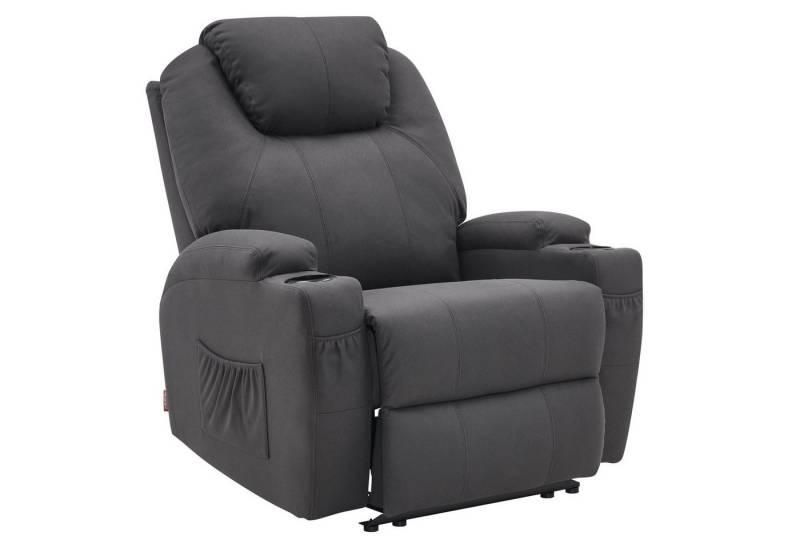 MCombo Relaxsessel MCombo Elektrisch Relaxsessel Massagesessel Fernsehsessel 7061, mit Liegefunktion, mit Vibration Heizung, Kunstleder, 92 x 92 x 109 cm von MCombo