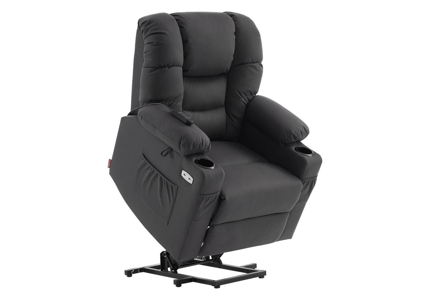 MCombo Relaxsessel MCombo elektrische Aufstehhilfe Relaxsessel 7550, mit 3 Motoren, getrennt verstellbar, Liegeposition bis 170°, verlängerte Fußstütze, 90 x 84 x 108 cm von MCombo