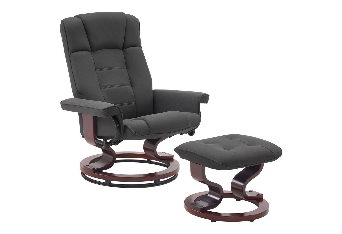 MCombo TV-Sessel MCombo Relaxsessel mit Hocker 9019, 360°drehbarer Fernsehsessel mit Liegefunktion, mit Hocker von MCombo