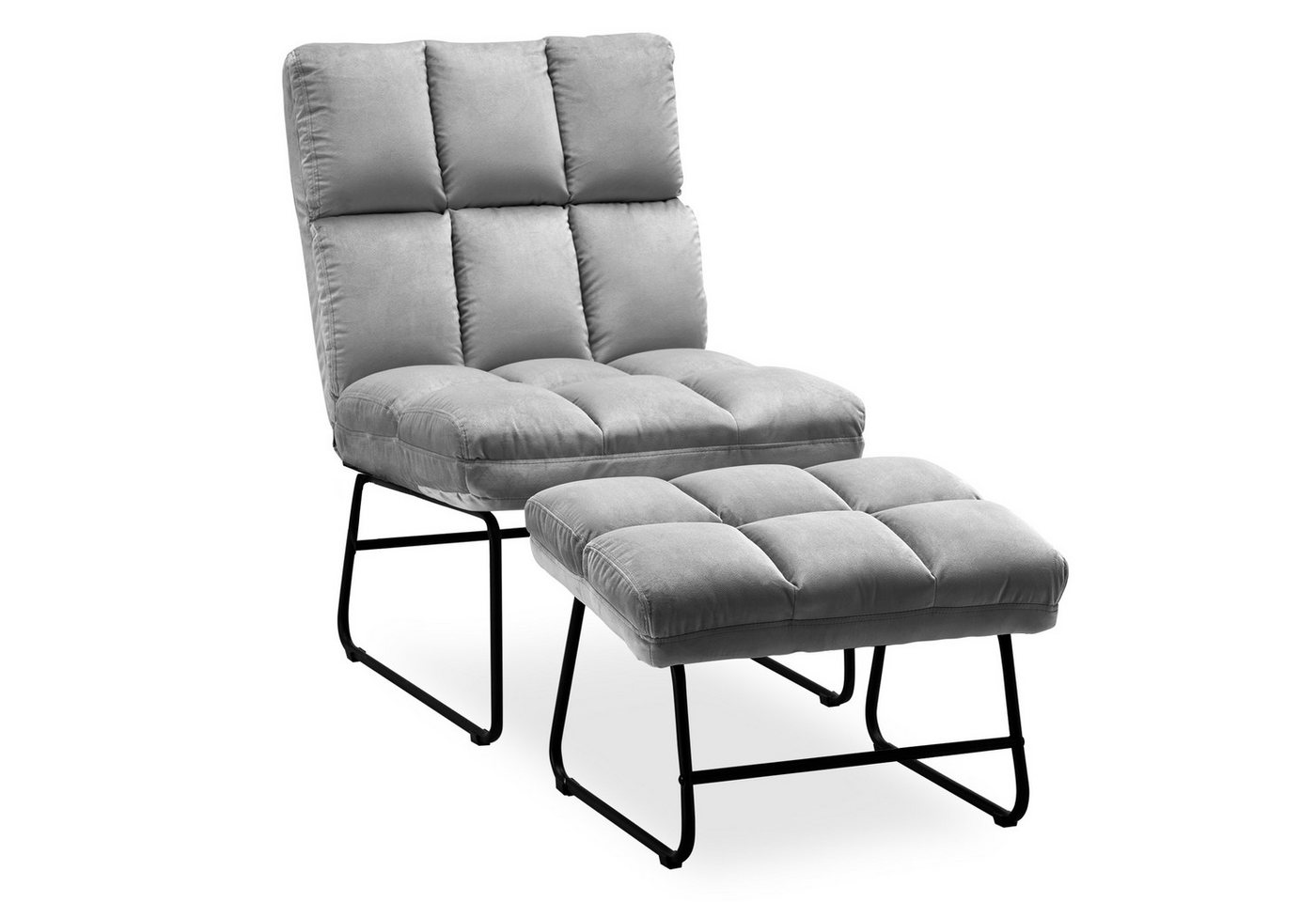 MCombo TV-Sessel MCombo Sessel mit Hocker 0014 / 0016 (Relaxsessel mit Hocker0014/16), Relaxsessel für Wohnzimmer, moderner Fernsehsessel Loungesessel Stuhl von MCombo