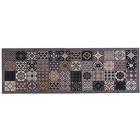 Md-entree - md Entree Cook&Wash Eingangsmatte - Teppichmatte - Küchenteppich: 50x150 cm, patchwork tiles grey von MD-ENTREE