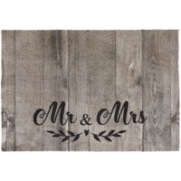 Md Entree Ambiance Eingangsmatte - Teppichmatte - Küchenteppich: 50x75 cm, Mr & Mrs von MD-ENTREE