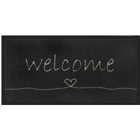 Md-entree - Schmutzfangmatte Emotion xs welcome heart 40x80cm schwarz von MD-ENTREE