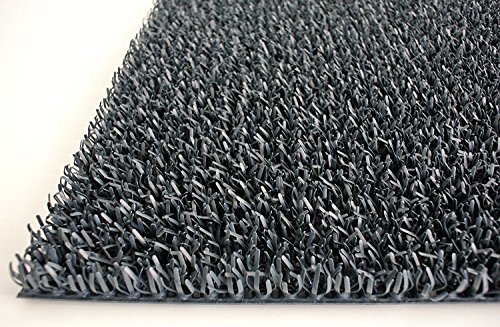 Fußmatte Astro Turf Anthrazit 40cm x 60cm Polyethylen Bürstenmatte von MD ENTREE