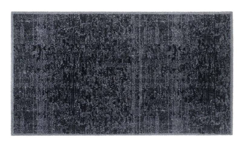 MD Entree Fußmatte Universal Teppichmatte Wohnteppich, rechteckig, Höhe: 8 mm, bei 30° waschbar, anti-rutsch, 67 x 120 cm, Velvet, anthrazit von MD Entree