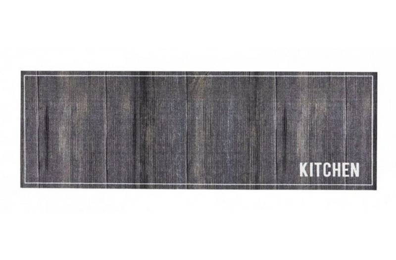MD Entree Läufer Cook&Wash Küchenläufer Teppichmatte, rechteckig, Höhe: 5 mm, bei 30° waschbar, anti-rutsch, 50 x 150 cm, Forest Kitchen, grau von MD Entree