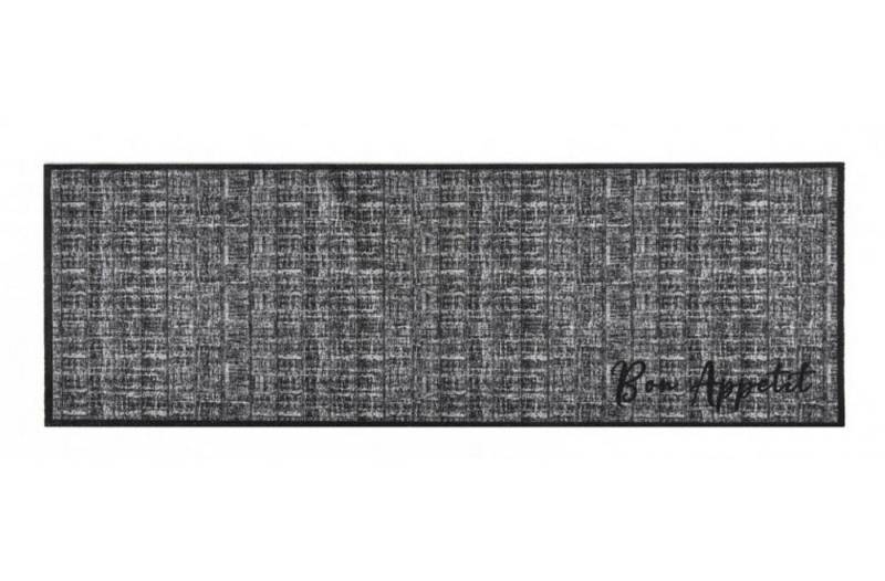 MD Entree Läufer Cook&Wash Küchenläufer Teppichmatte, rechteckig, Höhe: 5 mm, bei 30° waschbar, anti-rutsch, 50 x 150 cm, Bon Couture, grau von MD Entree