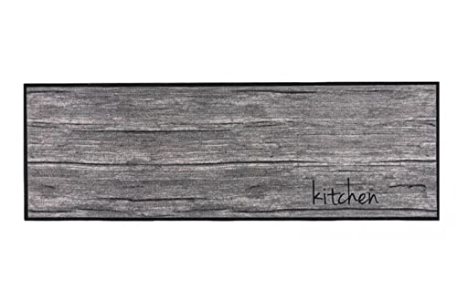 MD Entree Eingangsmatte Matte Küchenmatte Küchenteppich Läufer Teppich Fußmatte Küchenvorleger Matte Wohnraummatte, Größe:50x150 cm, Motiv:Kitchen Wood Grey MD Entree Eingangsmatte Matte Küchenmatte Küchenteppich Läufer Teppich Fußmatte Küchenvorleger Matte Wohnraummatte, Größe:50x150 cm, Motiv:Kitchen Wood Grey von MD Entree