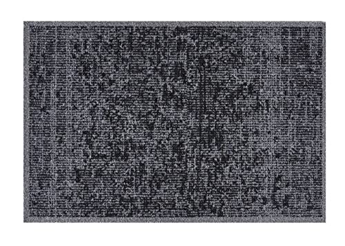 MD Entree Eingangsmatte Teppichmatte Küchenmatte Küchenteppich Läufer Teppich Fußmatte Küchenvorleger Matte Wohnraummatte, Größe:50x75 cm, Motiv:Velvet Grey von MD Entree