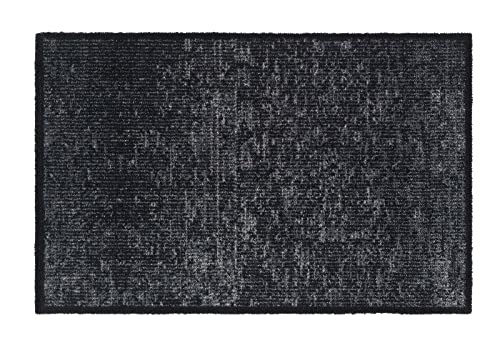 MD-Entree Eingangsmatte Teppichmatte Küchenmatte Küchenteppich Läufer Teppich Fußmatte Küchenvorleger Matte Wohnraummatte, Größe:75x50 cm, Motiv:Velvet Anthra von MD Entree