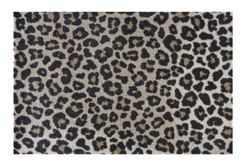 MD Entree Fußmatte Ambiance Teppichmatte Eingangsmatte Wohnzimmerteppich, rechteckig, Höhe: 8 mm, bei 30° waschbar, anti-rutsch, 50 x 75 cm, Safari, beige von MD Entree
