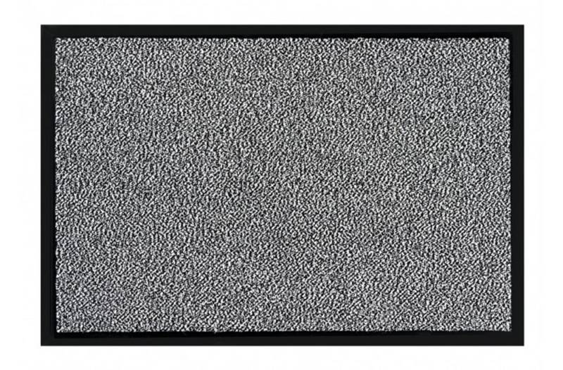 MD Entree Fußmatte Schmutzfangmatte Shannon schwarz/weiß grau 40 x 60 cm Fußmatte, Rechteckig von MD Entree