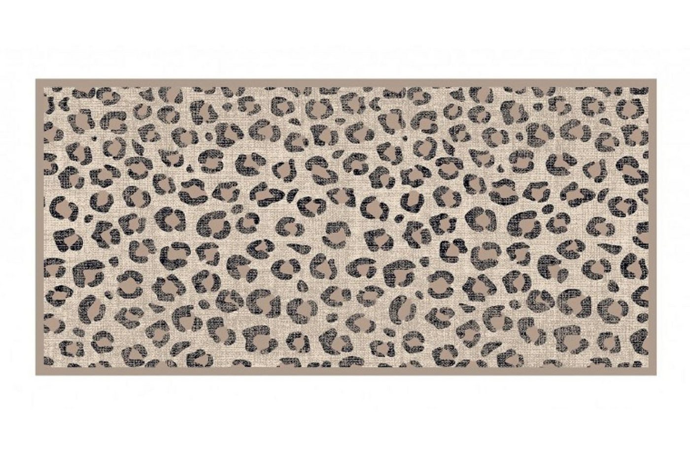 MD Entree Fußmatte Universal Teppichmatte Wohnteppich Wohnzimmerteppich, rechteckig, Höhe: 8 mm, bei 30° waschbar, anti-rutsch, 67 x 150 cm, africa beige von MD Entree