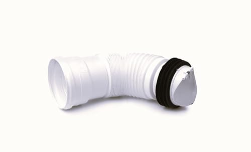 MD Technic WC Rückstauverschluss mit flexiblem Anschlussbogen Abflussrohrklappe Nagetiersperre DN 110 von MD technic