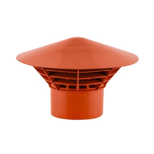 MD Technic Entlüftungshaube Rohrbelüfter passend in die Muffe/Rohr aus PP (Orange, DN 110) von MD technic