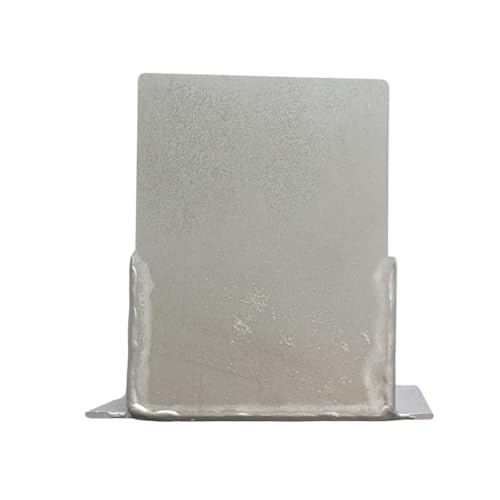 MD technic Alu-Slimline Entwässerungsrinne 100 cm Aluminium Rinne & Rost, Silber eloxiert, 60 mm Breite, 80mm Hoch, für Terrasse & Garten (Endstück) von MD technic
