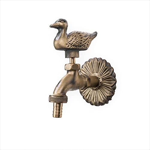 MD technic Nostalgischer Wasserhahn mit Entenmotiv für den Außenbereich Garten, Auslaufhahn, Antik von MD technic