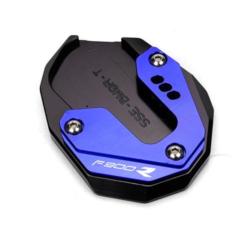 MDATT CNC Aluminium Für BMW F900XR F900R F900 R XR 2020-2022 2023 Motorrad CNC Fuß Seitenständer Verlängerung Pad Vergrößerungsplatte (Color : Blue F900R) von JADESA