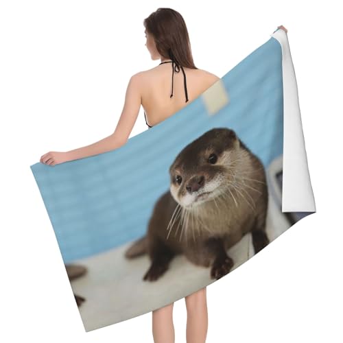 MDATT Süßes Otter großes Mikrofaser-Sandbadetuch, leichtes und dünnes Camping-Handtuch MDATT Süßes Otter großes Mikrofaser-Sandbadetuch, leichtes und dünnes Camping-Handtuch von MDATT