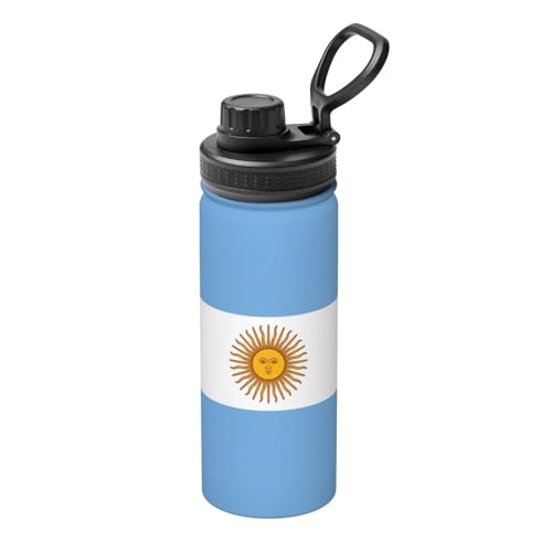 MDATT Wasserkocher mit argentinischer Flagge, Edelstahl, 530 ml, für Outdoor, Laufen, Wandern, Radfahren, Klettern von MDATT