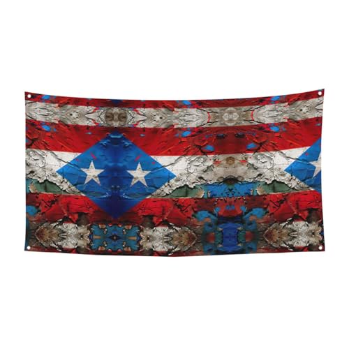 Puerto Rico Tapete Flagge 1 Druck Halloween Banner Dekorationen Outdoor Indoor Hängeschild Urlaub Zubehör mit Metallösen Puerto Rico Tapete Flagge 1 Druck Halloween Banner Dekorationen Outdoor Indoor Hängeschild Urlaub Zubehör mit Metallösen von MDATT