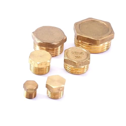1PC M6x1 Male Brass Pipe Countersunk Hex Head Socket End Cap Stopper MDBJTCYZN von MDBJTCYZN