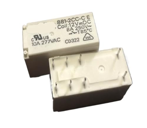 1pc 881-2CC-C 12VDC (115F2C) Relay 8 pins MDBJTCYZN von MDBJTCYZN