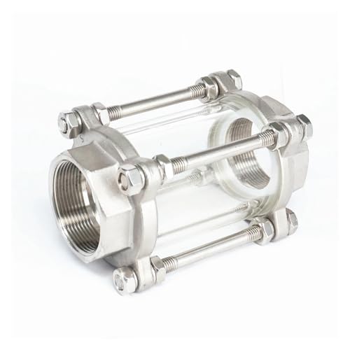 2" BSPT Female 304 Stainless Steel Flow Sight Glass Diopter 85 PSI Sealing Silicone MDBJTCYZN von MDBJTCYZN